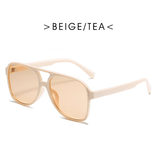 Fashion Vintage Retro Large Square Frame Pilot Glasses Men Women Sunglasses HOT - Picture 14 of 18