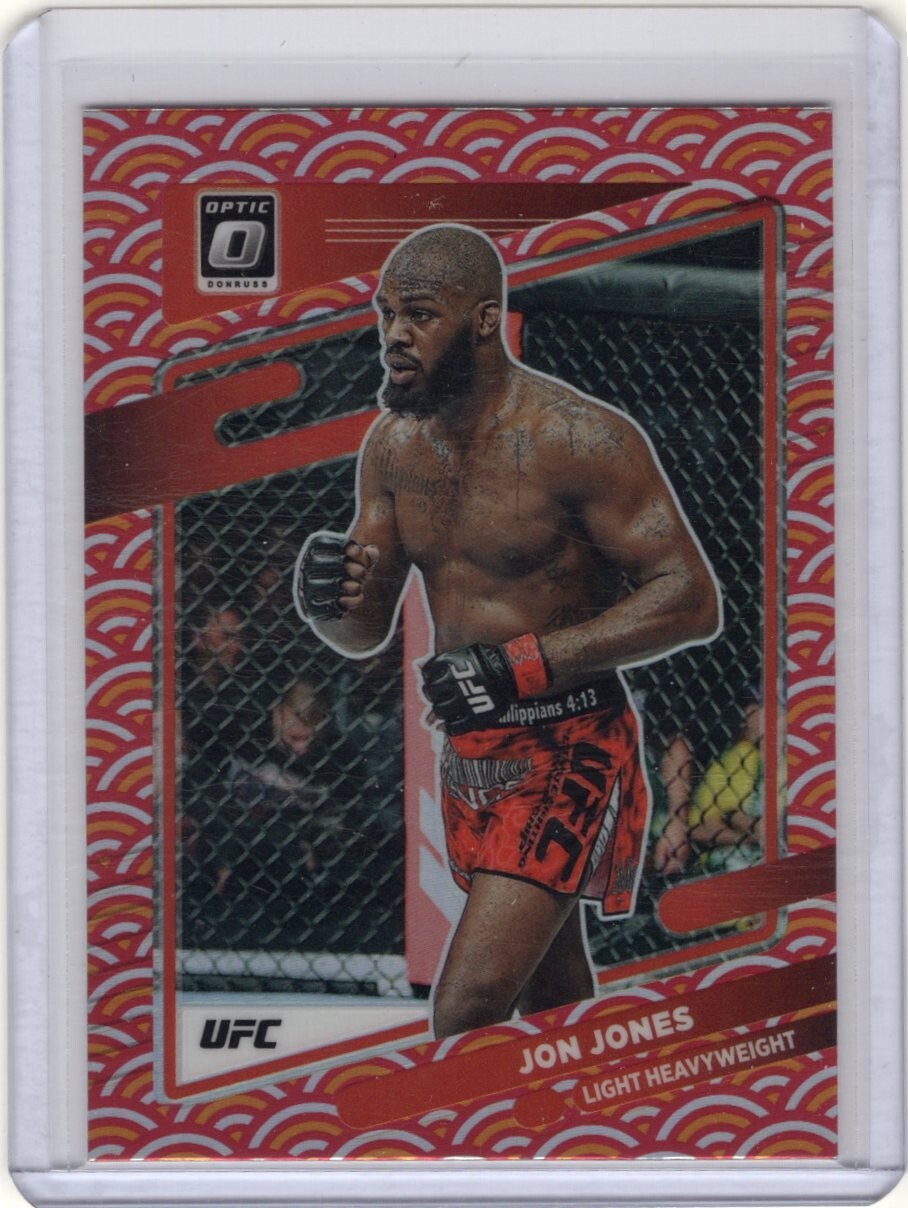2022 Donruss Optic UFC Jon Jones Photon Prizm SSP CASE HIT No. 65