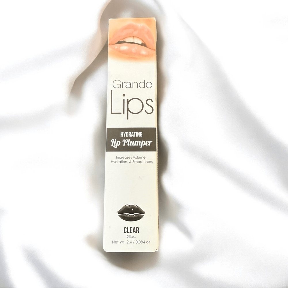 New in Box Grande Lips Hydrating Lip Plumper Clear Gloss