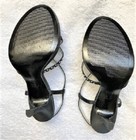7 M, NEW, Black, Criss-Cross, SPARKLE Rhinestone, Sexy SANDALS, Slingback — photo 4