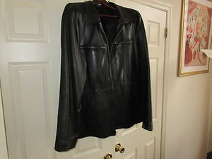 leather jacket dkny