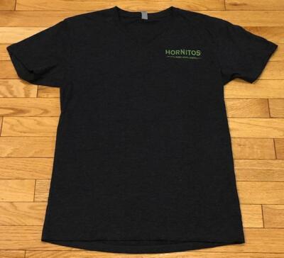 Hornitos 100% Puro Agave Tequila Dark Gray V-Neck T-Shirt Size S