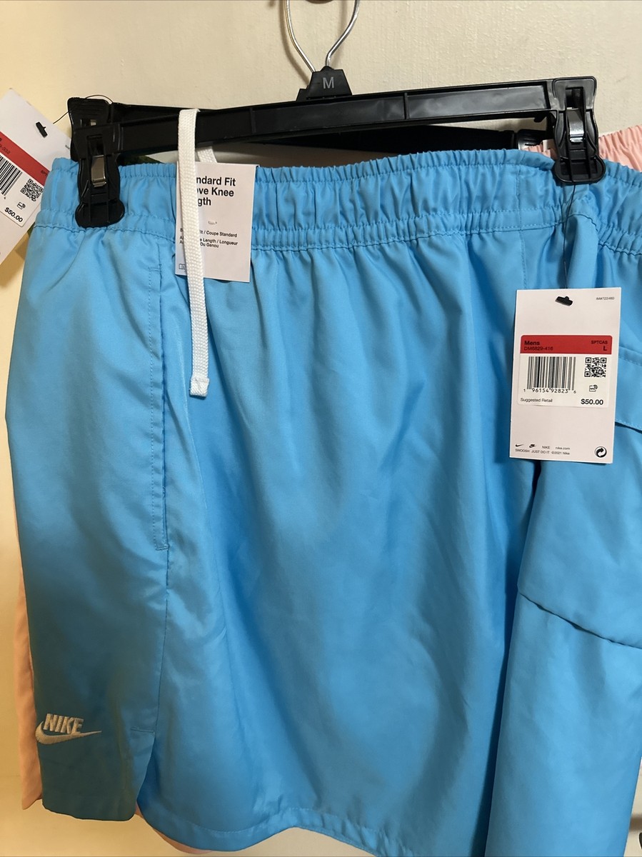 3-2026-Nike Sport Essentials Shorts Size Large FN3307-Blue green