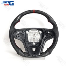 Real Carbon Fiber Sport Flat Steering Wheel For Chevrolet Camaro 2012-2015 Real Carbon Fiber Sport Flat Steering Wheel For Chevrolet Camaro 2012-2015