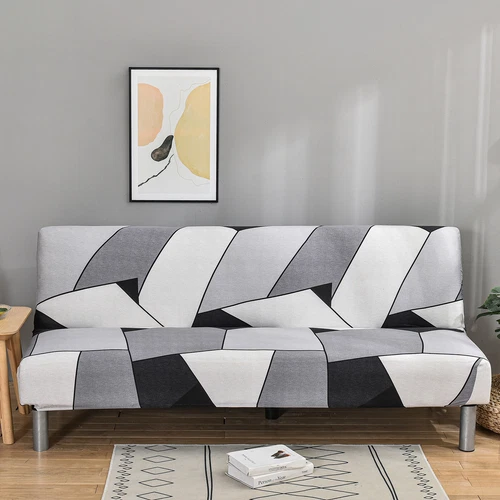 Printed Futon Covers Stretch Sofa Bed Slipcover Anti Slip Elastic Couch Cover - Picture 45 of 90