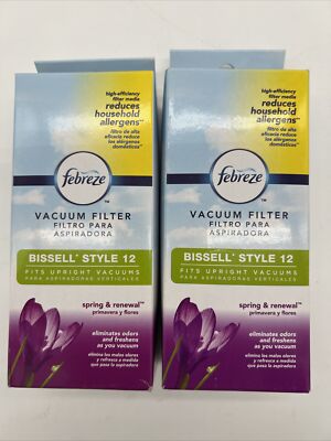 New Type 12 Bissell Upright Vacuum Curved Filter 3205 6596 Lot of 2 Free S&H