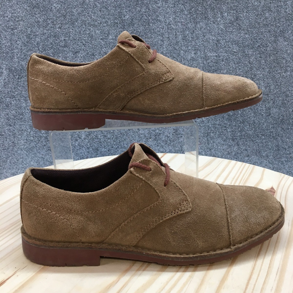 Rockport Shoes Mens 8 W Urban Edge Oxford Brown Leather Cap  display picture 2
