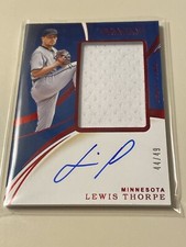 2020 Immaculate Lewis Thorpe Debut Jumbo Jersey/Auto 44/49