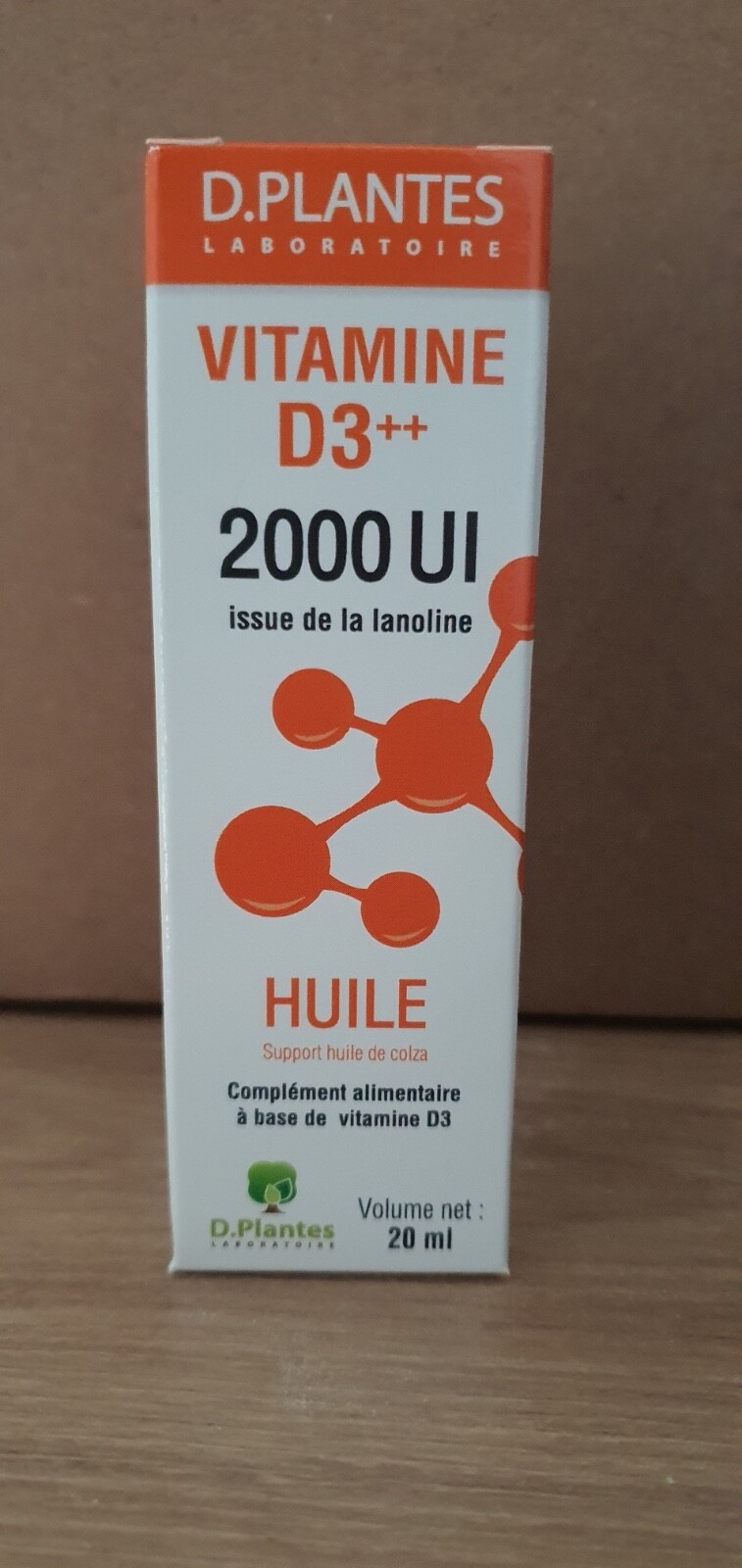 D. PLANTES Vitamine D3 - 2000Ui soutien immunitaire