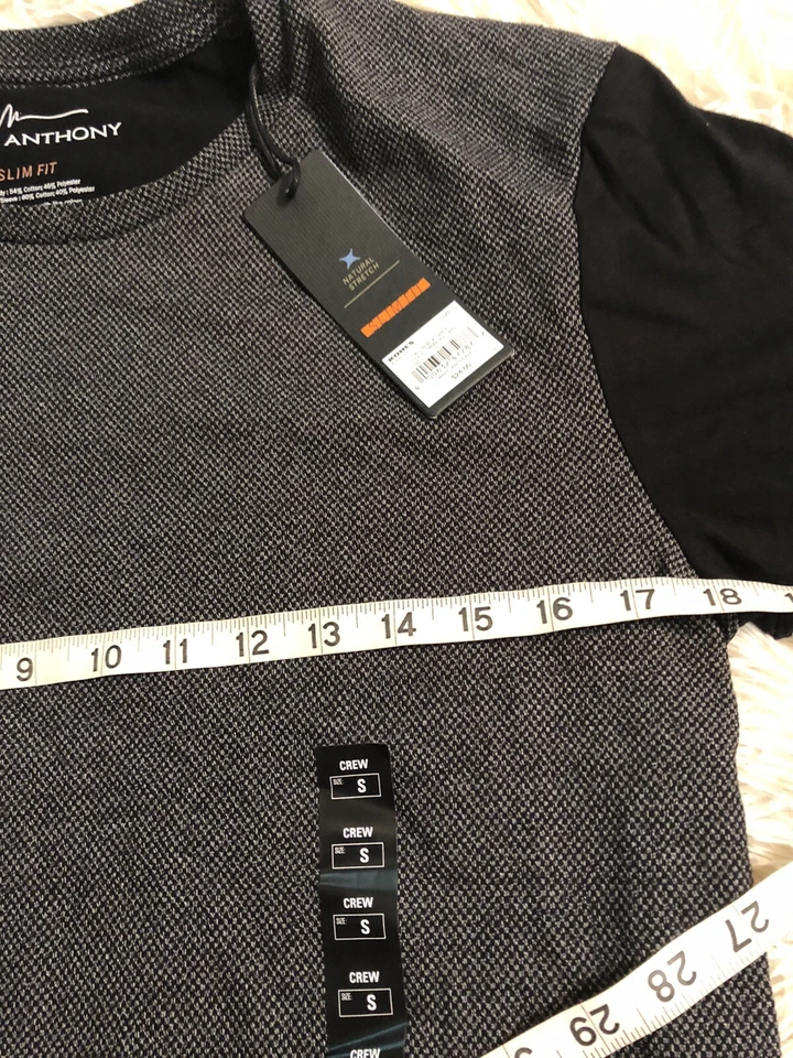 Marc Anthony Mens  Shirt size small new with tags gray Short Sleeve Comfort - Image 4 of 4