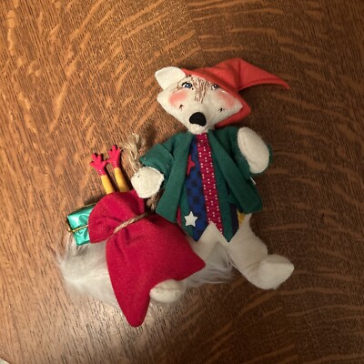 Vintage Annalee Mobilitee Doll Christmas Wolf