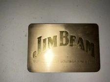 Jim Beam Credit Card Contact List - Gold Unique Little Book Whiskey