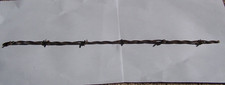 Antique Barbed Wire Strand 18" Long Snail point 2 strand wire