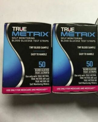 TRUE Metrix Blood Glucose 100 Test Strips Exp: 07/20/2027
