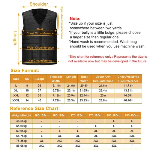 Winter Electric Heated Vest Heated Jacket Heated Jacket USB Coat + Power Bank image 2
