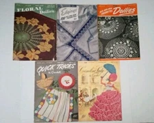 Vintage Coats Clark Doilies Edgings Old Favorites 1940s-50s Lot 1