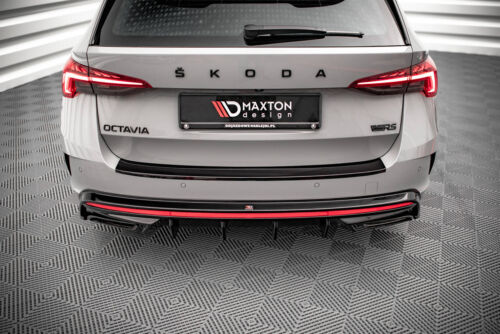 Difusor de aproximación trasero para Skoda Octavia RS Mk4 negro brillante - Imagen 7 de 12
