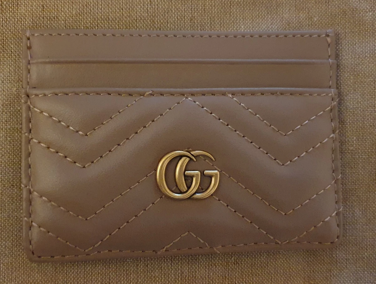Gg marmont card case dusty pink sale