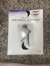 JCPenney Vintage Navy Sheer Caress Silky Sheer Control Top pantyhose Queen Tall