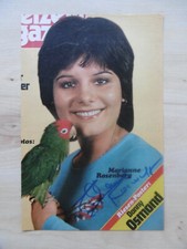 Marianne Rosenberg autograph signed magazine image