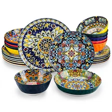 vancasso SIMI Dinnerware Set Tableware Cereal Bowls Tableware Plates Bowls Set