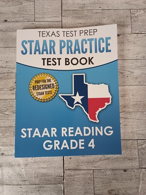 TEXAS TEST PREP STAAR Practice Test Book STAAR Reading Grade 4 : Complete...