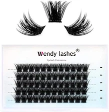 Individual Lashes 0.07 D Curl Cluster Lashes DIY Lash Extensions Wide Stem