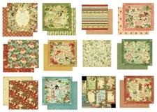 Graphic 45 Twelve Days Christmas Collection 12 x 12 Cardstock PICK Day