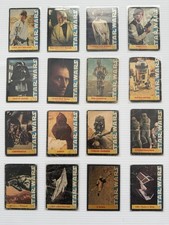 1977 Wonder Bread Star Wars Complete 16 Card Set Luke Vader Leia POOR CONDITION