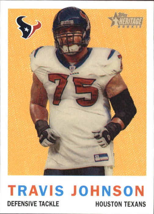 2005 Topps Heritage #261 Travis Johnson RC - FB