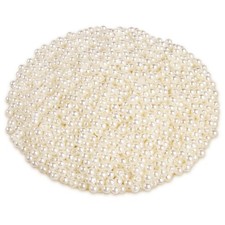  2500 PCS Pearl Beads, 3MM Round Small Beads Craft Loose 3mm, Ivory