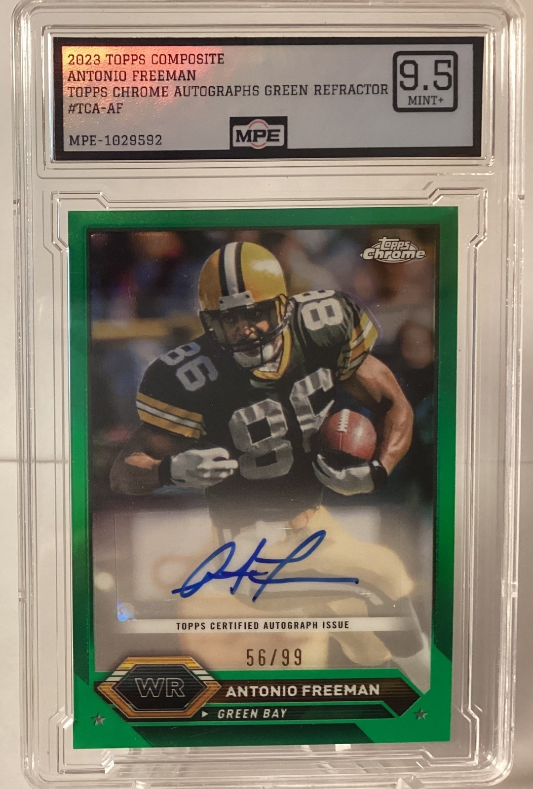 Antonio Freeman 2023 Topps Composite Chrome #TCA-AF Auto Green /99 MPE 9.5 MT🔥