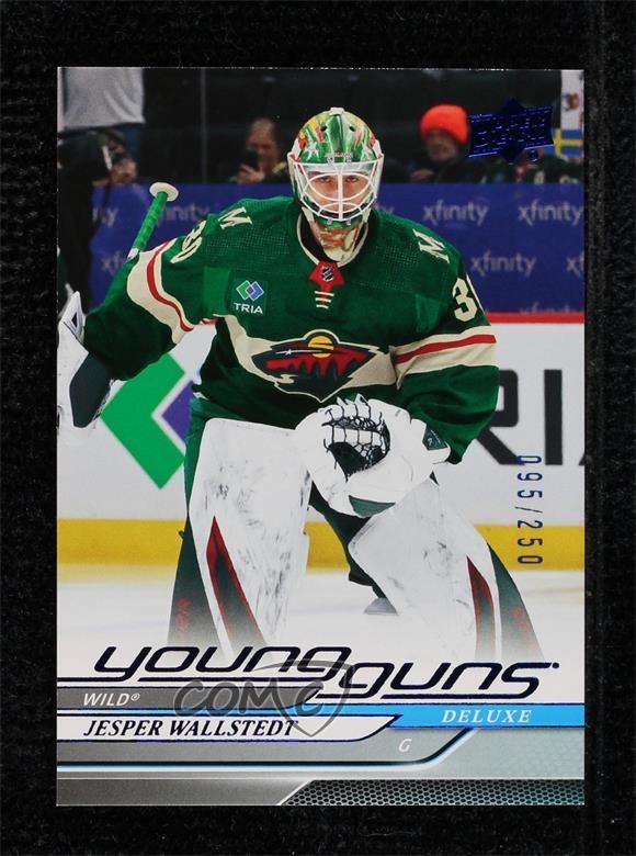 2024 Upper Deck Series 1 Young Guns Deluxe /250 Jesper Wallstedt #202 Rookie RC