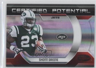 2009 Donruss Certified Potential Red 66/100 Shonn Greene #21 Rookie RC 0a7