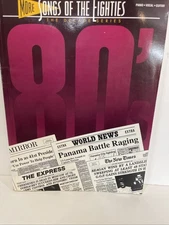 SONGS OF THE 80'S - DECADE SERIES - 240 PAGE SONGBOOK - PIANO / VOCAL / GUITAR