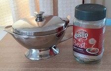 Vintage 18/10 Stainless Steel Insulated Gravy / Sauce Boat - Nice Condition ...