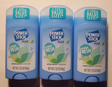 3 Power Stick Powder Fresh Her Antiperspirant Deodorant, 2.125 oz Shower Fresh