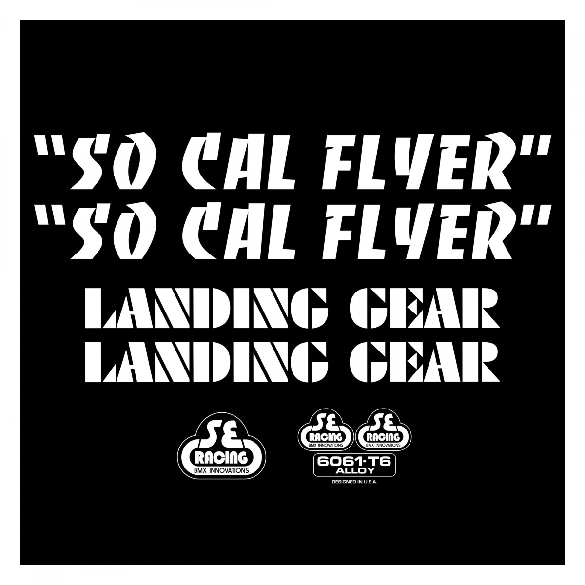 Набор наклеек Socal Flyer для велосипедов Se Socal Flyer Белый 5490₽