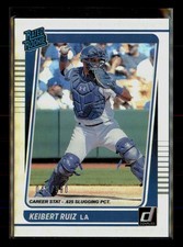 2021 Donruss #52 Keibert Ruiz Career Stat Line #/500 Los Angeles Dodgers