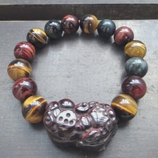 Pixiu x 3 colors tiger eye bracelet natural s power s feng shui