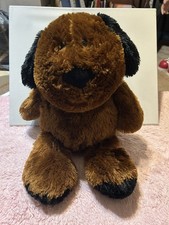 Spark Create Imagine 16" Plush Brown Black Puppy Dog Stuffed Animal Shaggy 2018