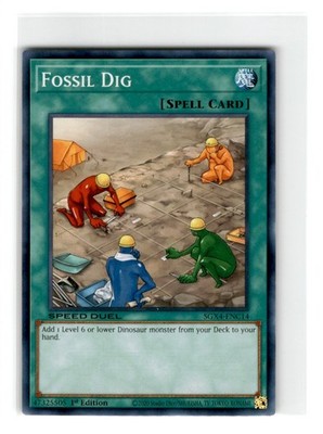 Yu-Gi-Oh! Speed Duel Fossil Dig 1st Edition SGX4-ENC14 Lightly Played Common