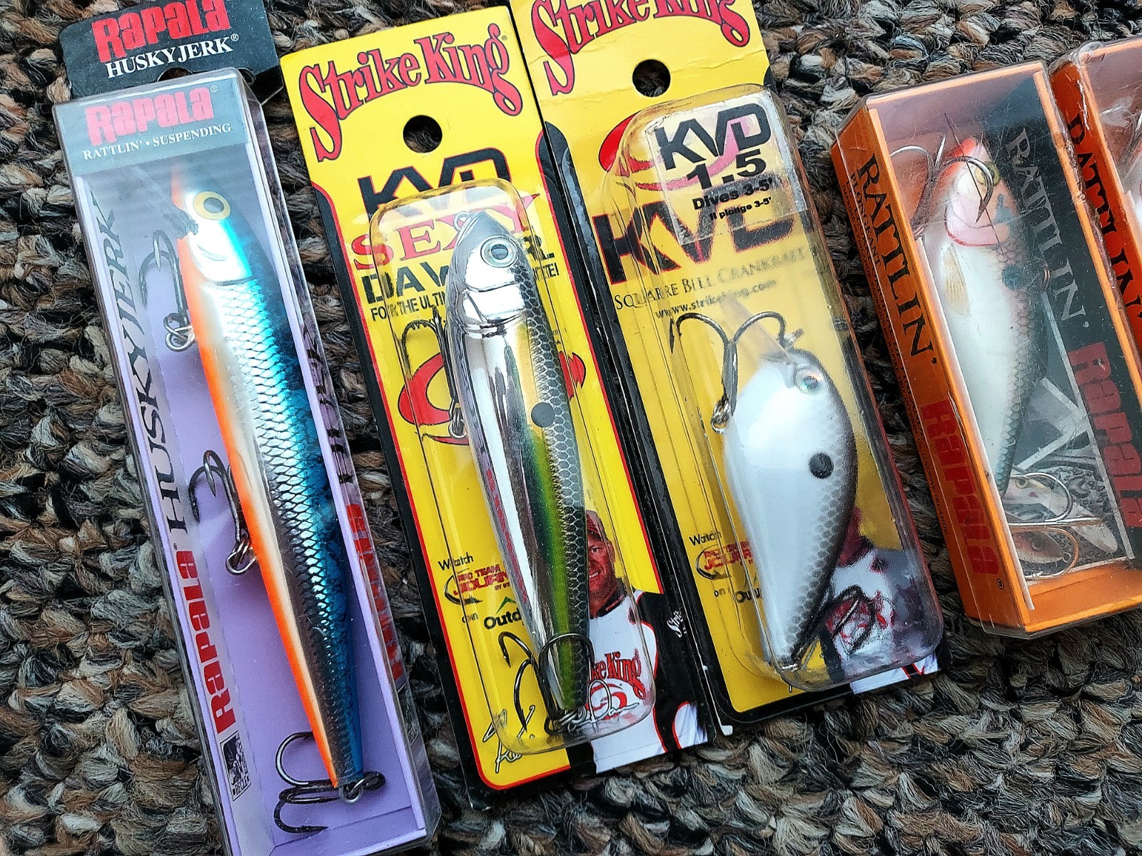 Rapala Huskyjerk Rattlin Strike King KVD Square Bill Sexy Dawg Fishing Lures Lot - Image 3