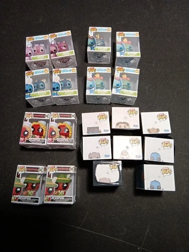 Lot Of 20 Funko Bitty Pop! Figures, Deadpool, Stitch, Dory And Others New