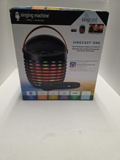 Singing Machine SingCast One Casting Bluetooth Karaoke System New Damaged Box