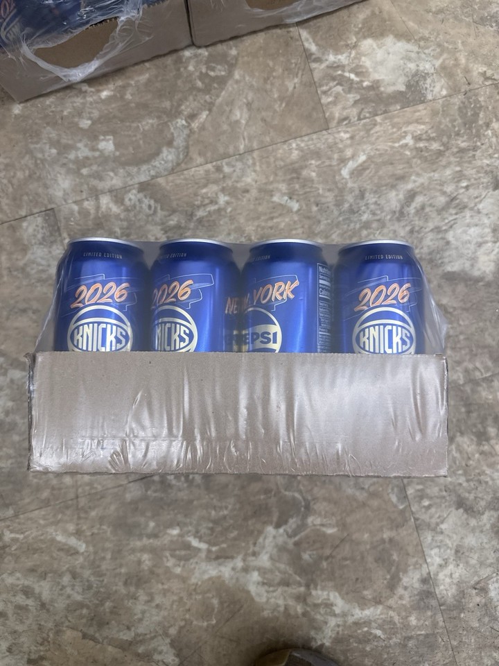 Pepsi New York Knicks 2026 Champs Limited Edition Soda Cans Case of 12 ...