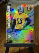 2019 Gold Standard Golden Rookies Auto DEVIN BUSH RC; Steelers, Browns/75