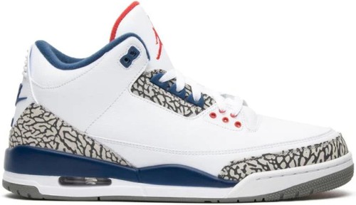 Nike Air Jordan 3 Retro OG White/Blue/Red Men's Basketball Shoes