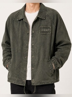 Spiritual Gangster DT-LA Warrior Jacket Sz L Olive Green NWOT