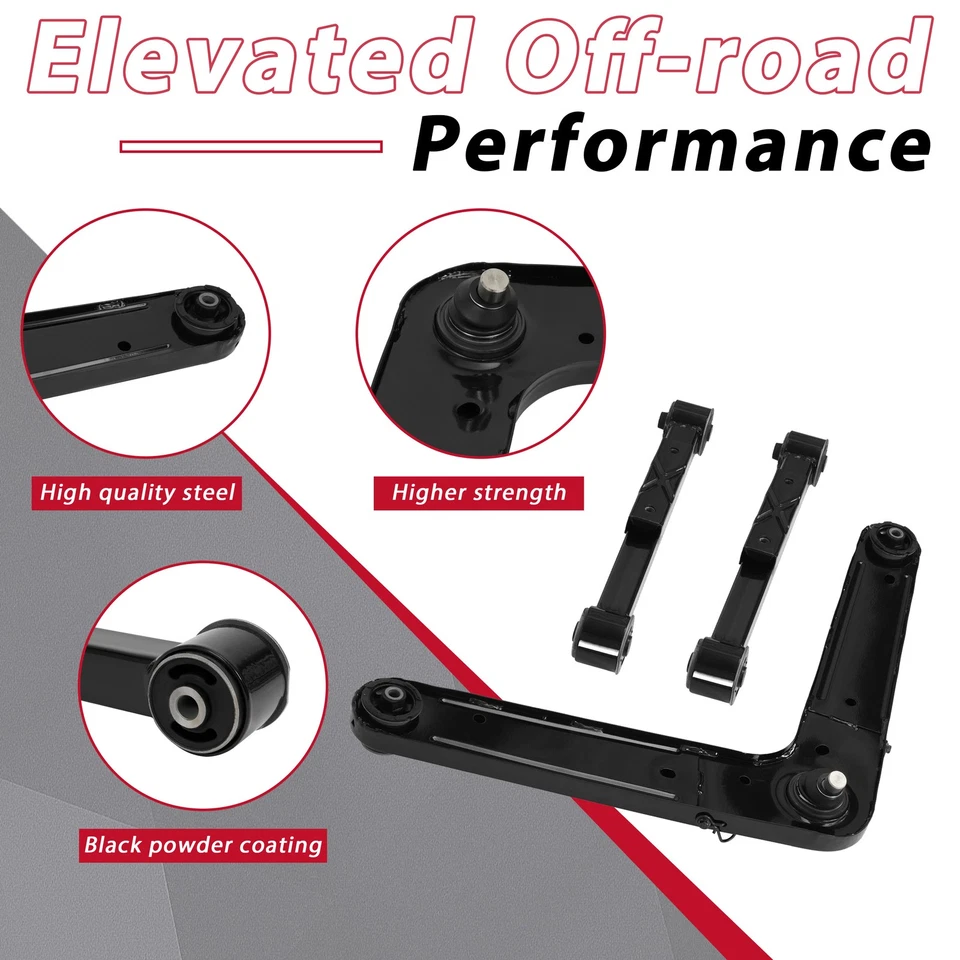 For Jeep Liberty 2002-2007 Rear Upper/ Lower Suspension Control Arm Kit Steel - Image 3 of 4